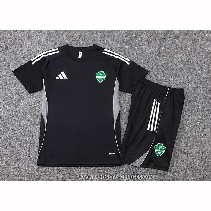 Chandal del Al-Ahli Saudi 25-26 Manga Corta Negro - Pantalon Corto